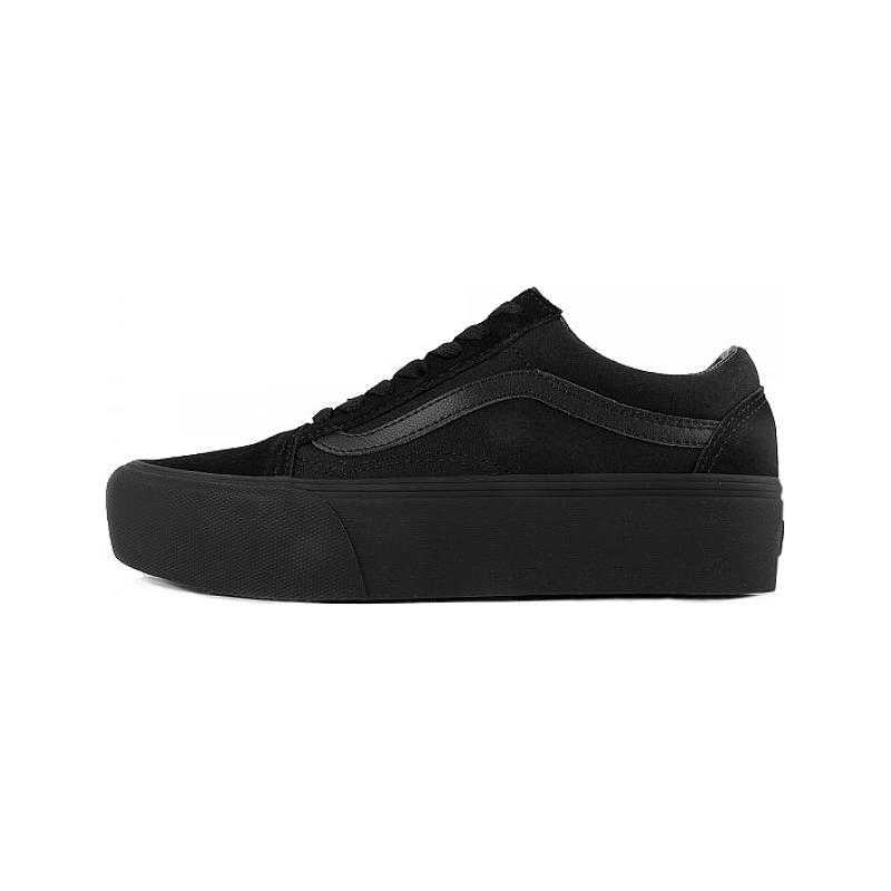 Platform vans old skool black discount