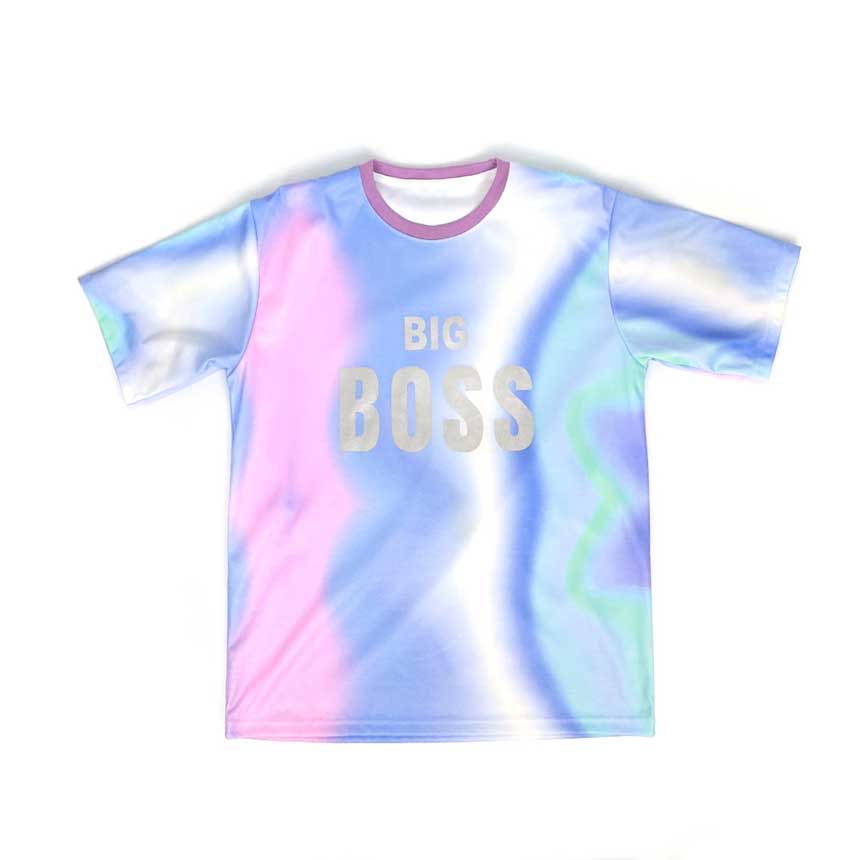 เสื้อคน - เสื้อยืด Big Boss ( Free Size ) สีเรนโบว์ / Man T-shirt ( Free Size ) Rainbow