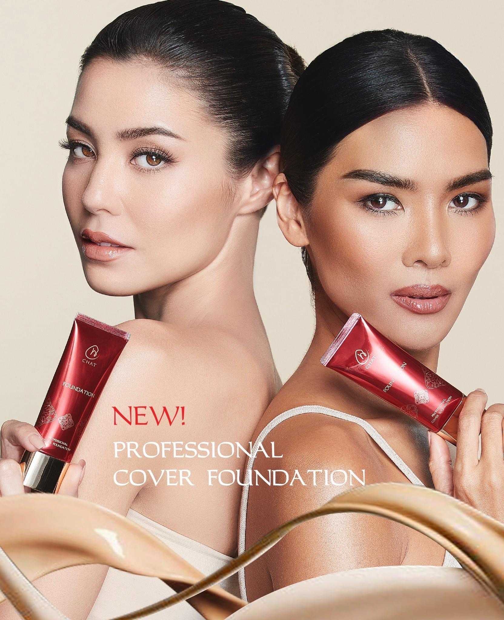 CHAT PROFESSIONAL COVER FOUNDATION  SPF15 PA+++ รองพื้นฉัตร