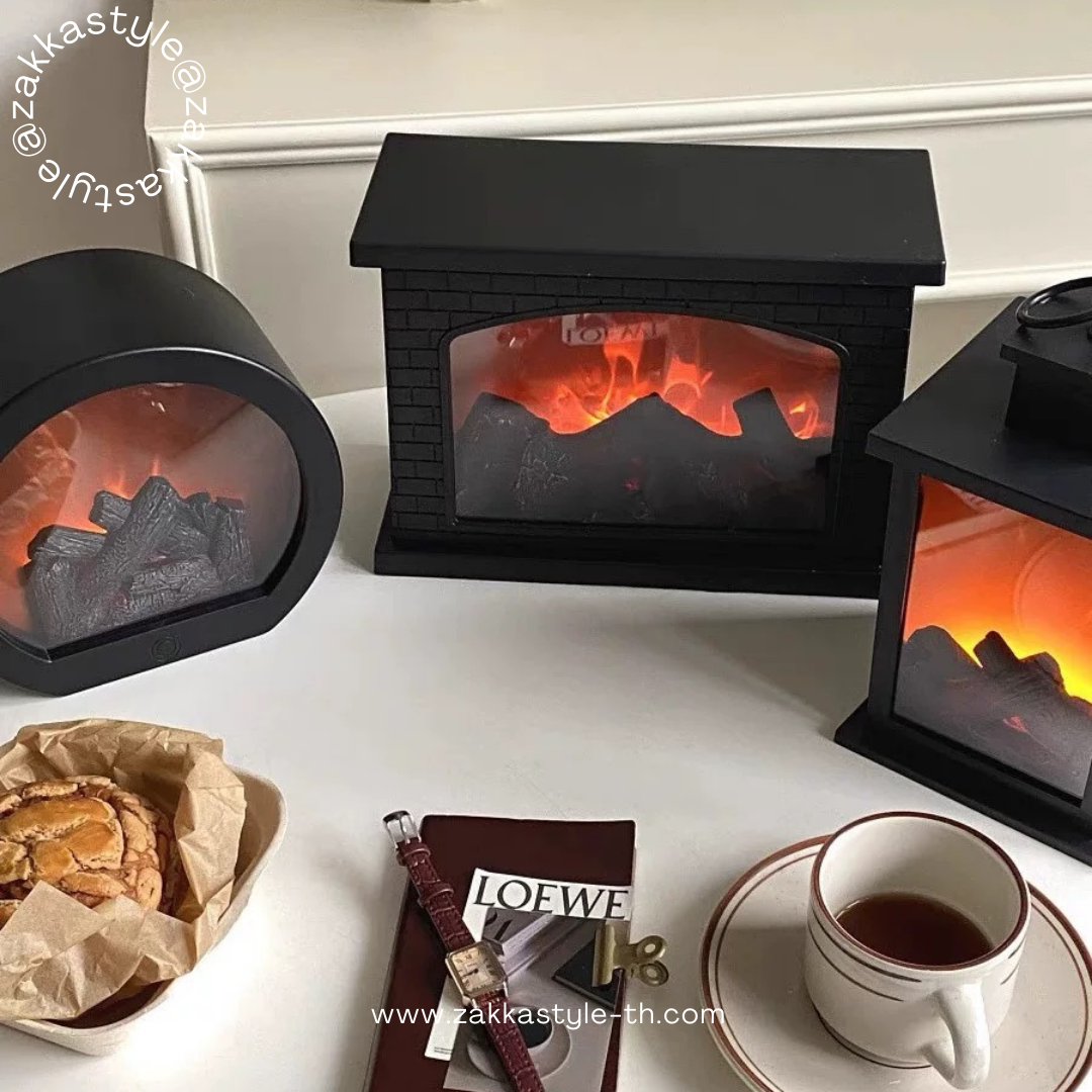 LED simulation fireplace light