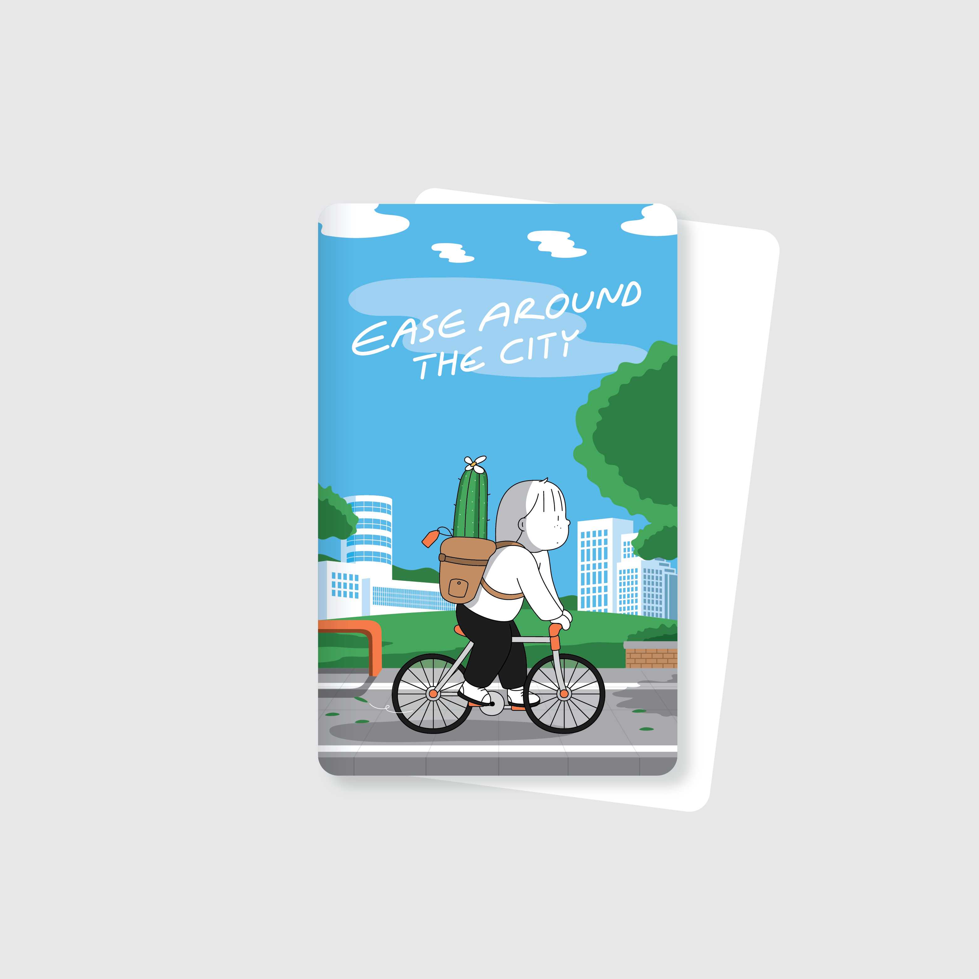 CARD STICKER - EASE AROUND THE CITY