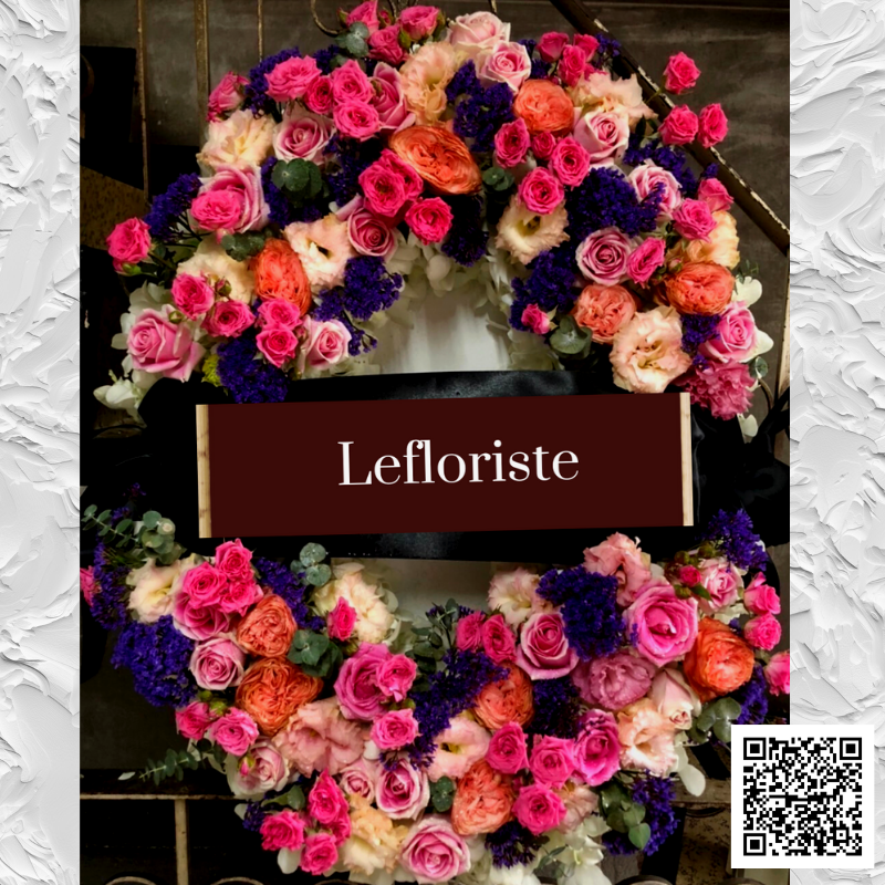 พวงหรีดดอกไม้สด Elegant Tribute 29