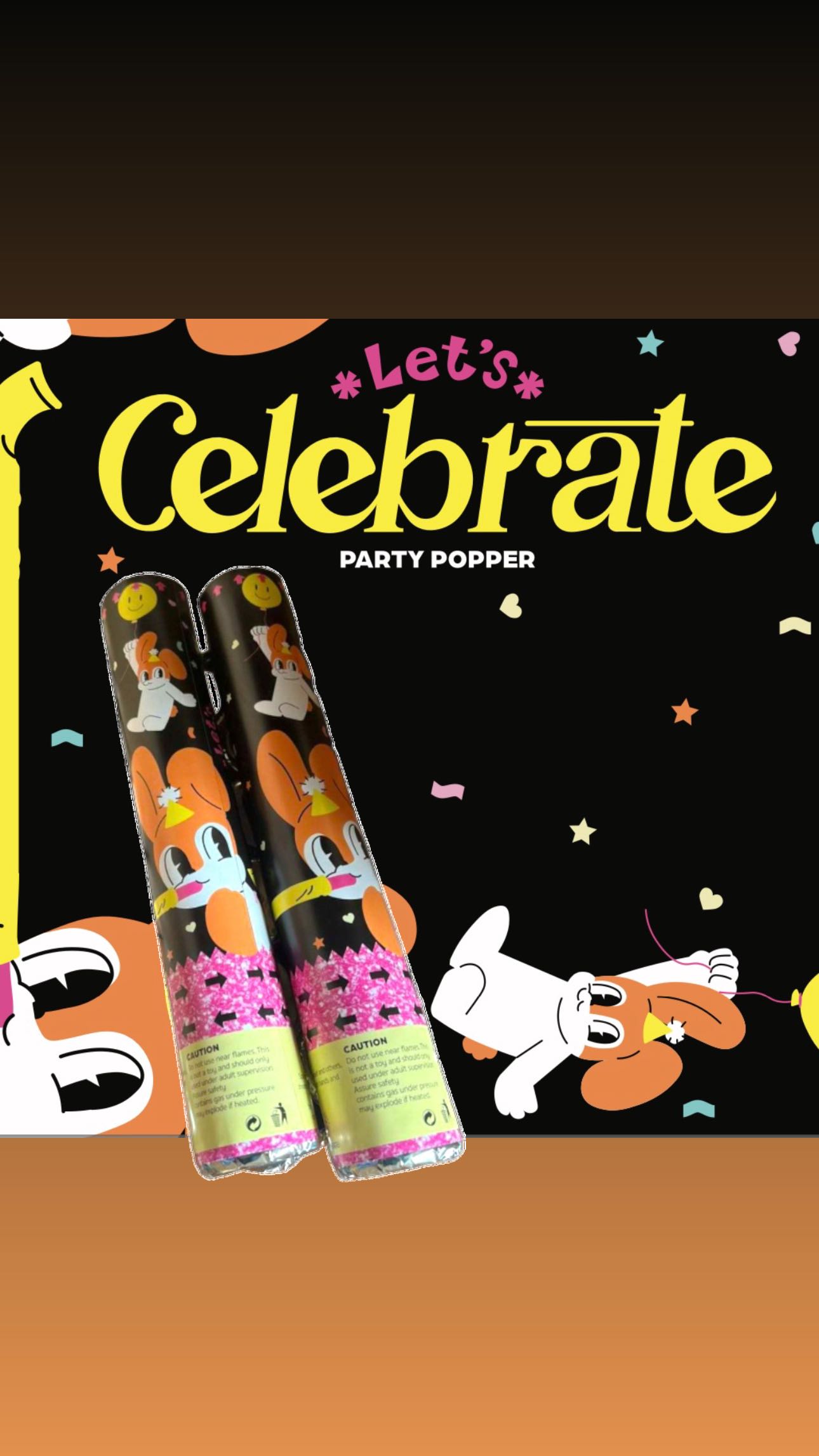 Let’s celebrate! ∷ [ TWIST POP ] Confetti พลุกระดาษแบบหมุน