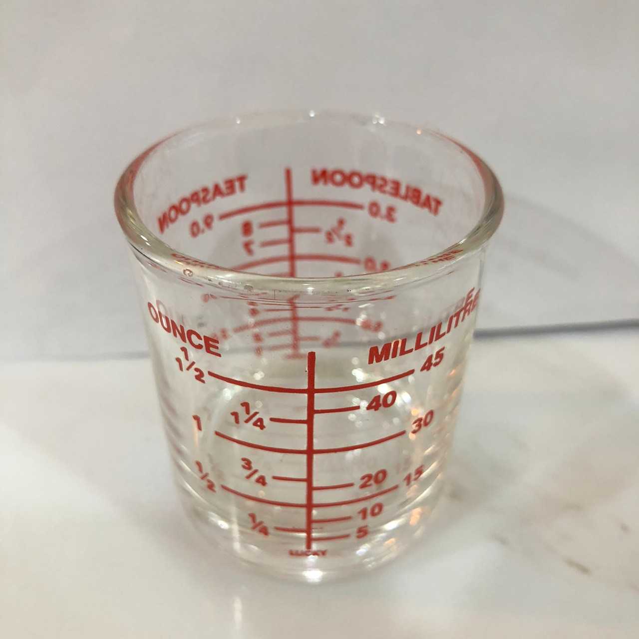 แก้วเป๊ก 45ml. / แก้วตวงไซรัป