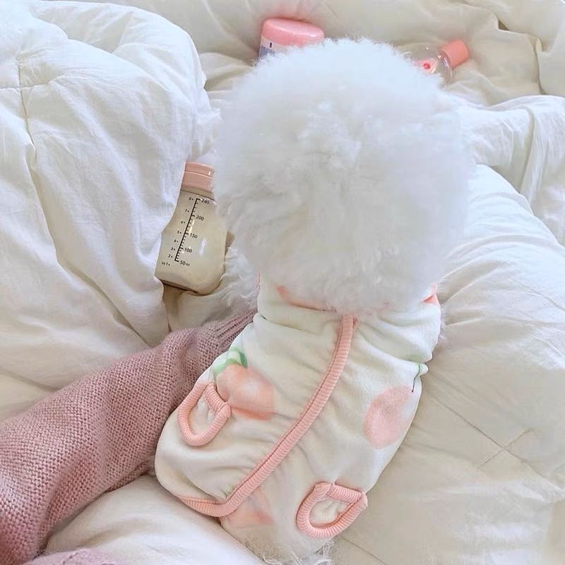 ♡พร้อมส่ง♡ เสื้อกั๊กลูกพีช ขนนุ่ม