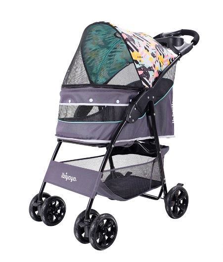 รถเข็นสุนัข IBIYAYA สีเทา-เขียว / IBIYAYA Cloud9 pet stroller-mint green
