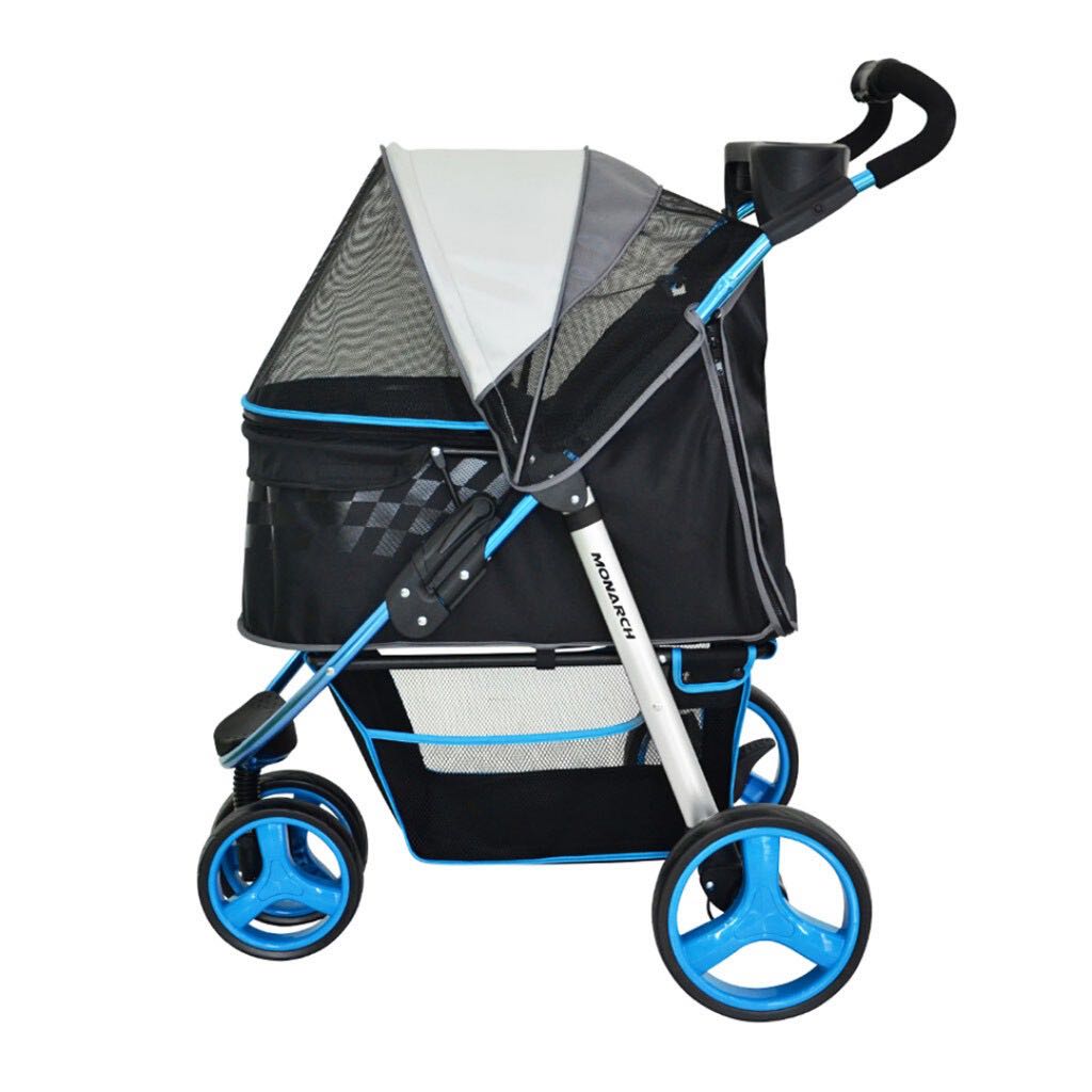 รถเข็นสุนัข สีดำ / Monarch Premium Pet Jogger F1 Moto