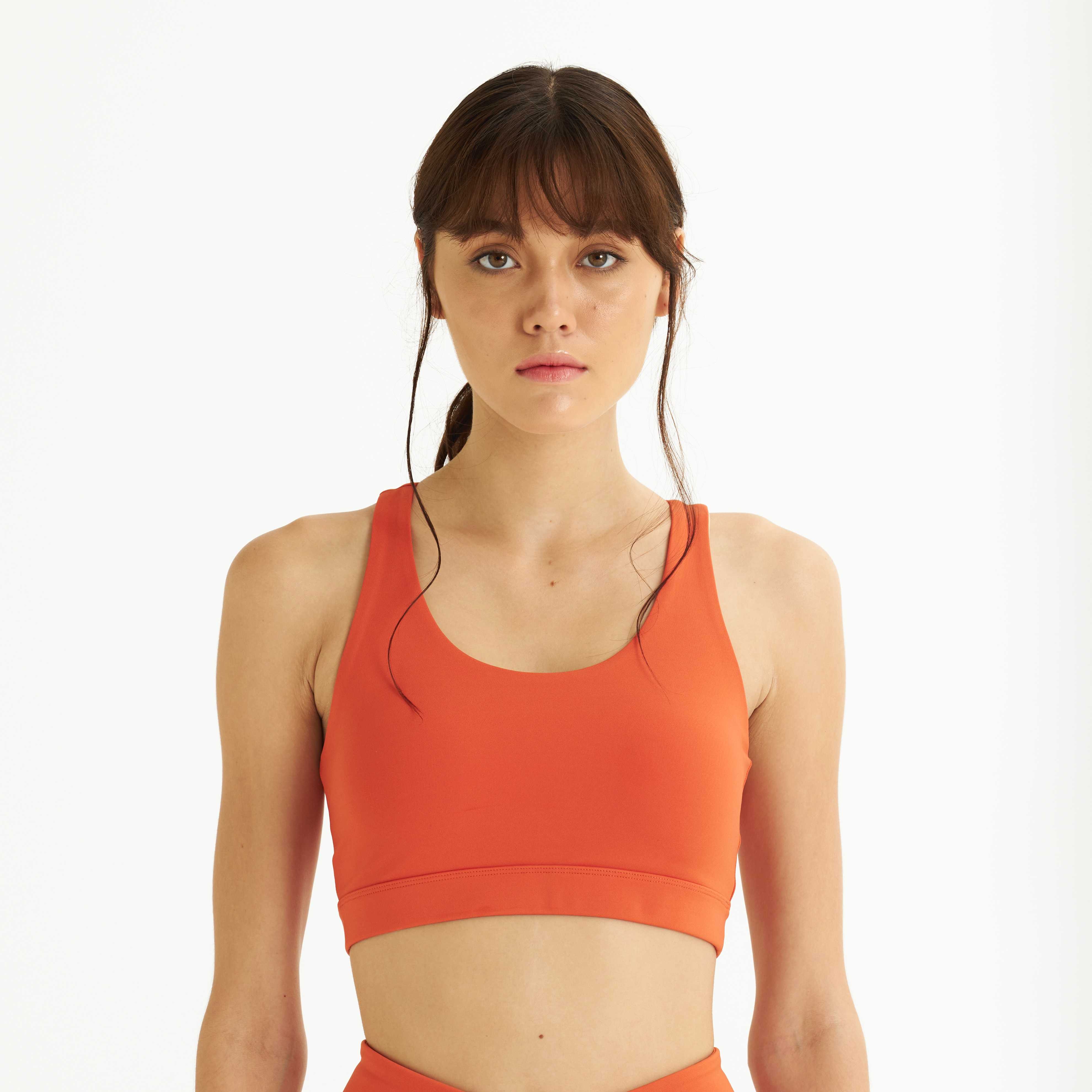 Jenim Basic Yoga Bra สี Scalet