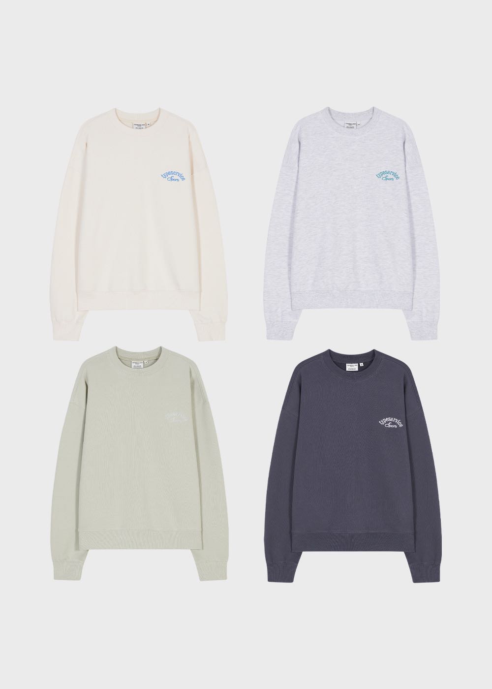 (พร้อมส่ง) Typeservice web sports basic sweatshirts
