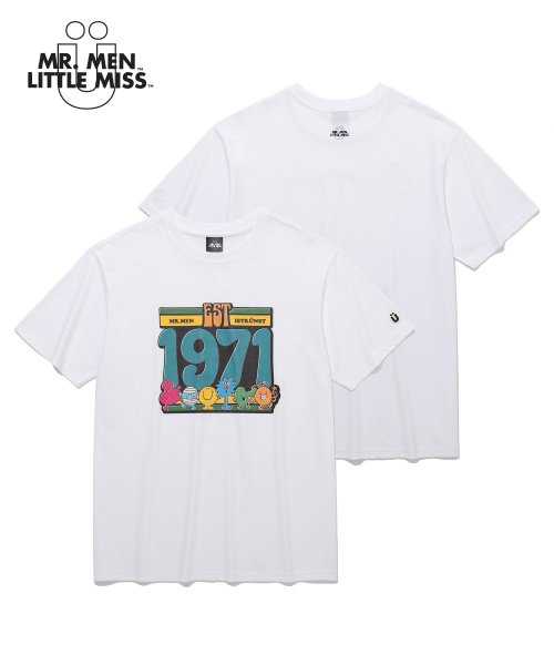 (พร้อมส่ง) Ist kunst MR.MEN LITTLE MISS_EST 1971 T-shirt_White แถมสติกเกอร์