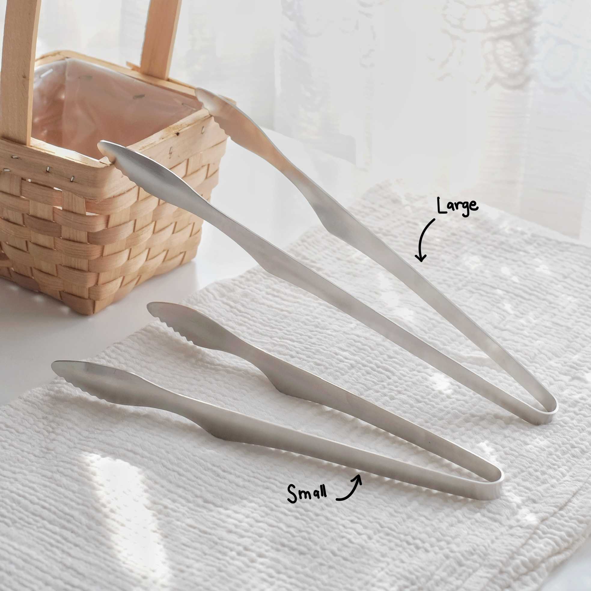 Stainless steel food tongs : ที่คีบ ที่คีบเนื้อย่าง ที่คีบสแตนเลส