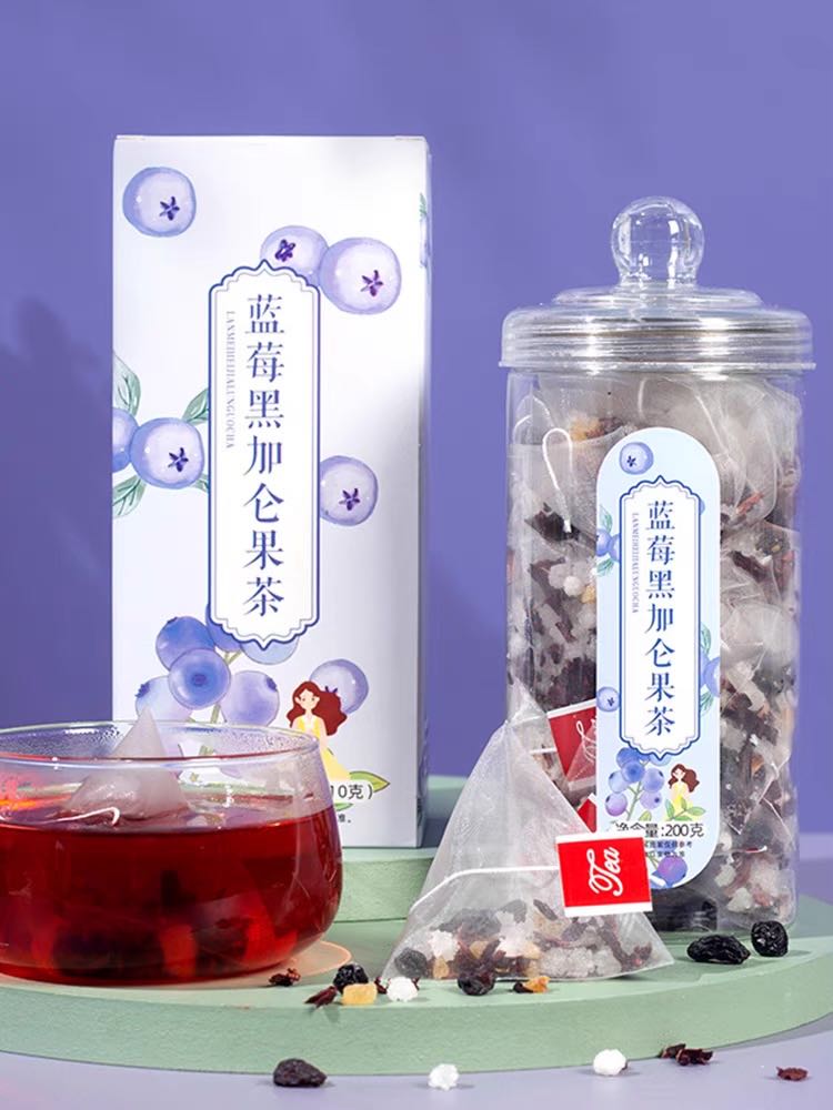 ชา 蓝莓黑加仑果茶แบบ #เจ้าลู่ซือ กิน น้องช่วยเรื่องผิว 
