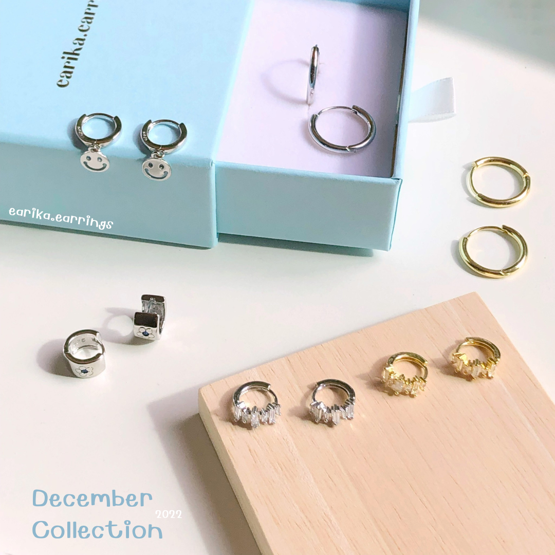 earika.earrings - ต่างหูเงินแท้ S92.5 คอลเลคชั่นต้นเดือนธันวาคม 2022 (1) เหมาะสำหรับคนแพ้ง่าย