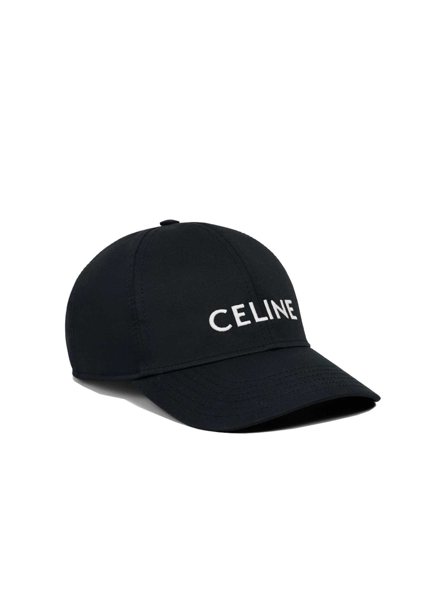 หมวกทรงเบสบอล Celine รุ่น Baseball Cap Cotton Black สีดำ Size S
