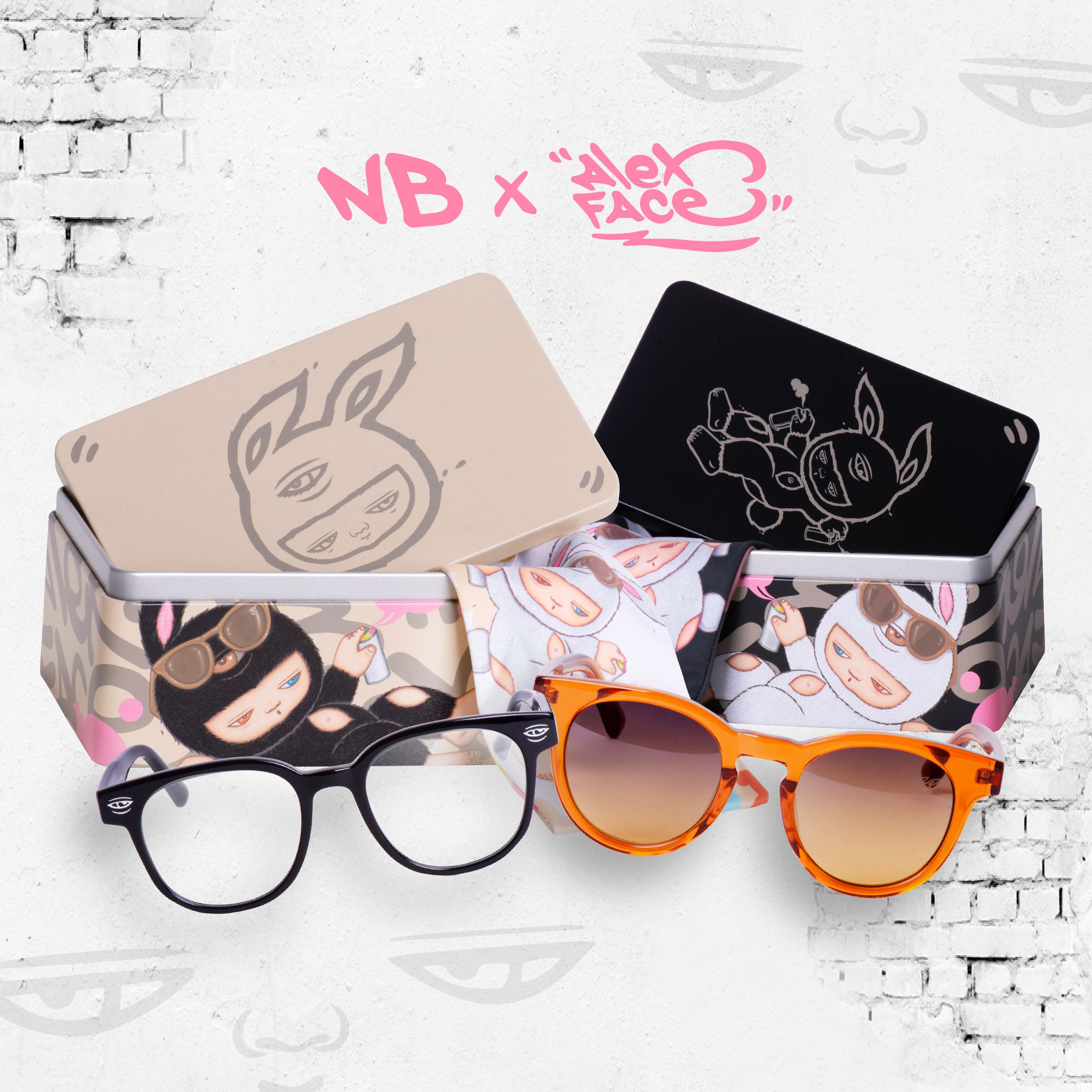 SET NBxALEX FACE แว่นสายตาสีดำ และ แว่นกันแดดสีน้ำตาลใส ฟรี Tote Bag