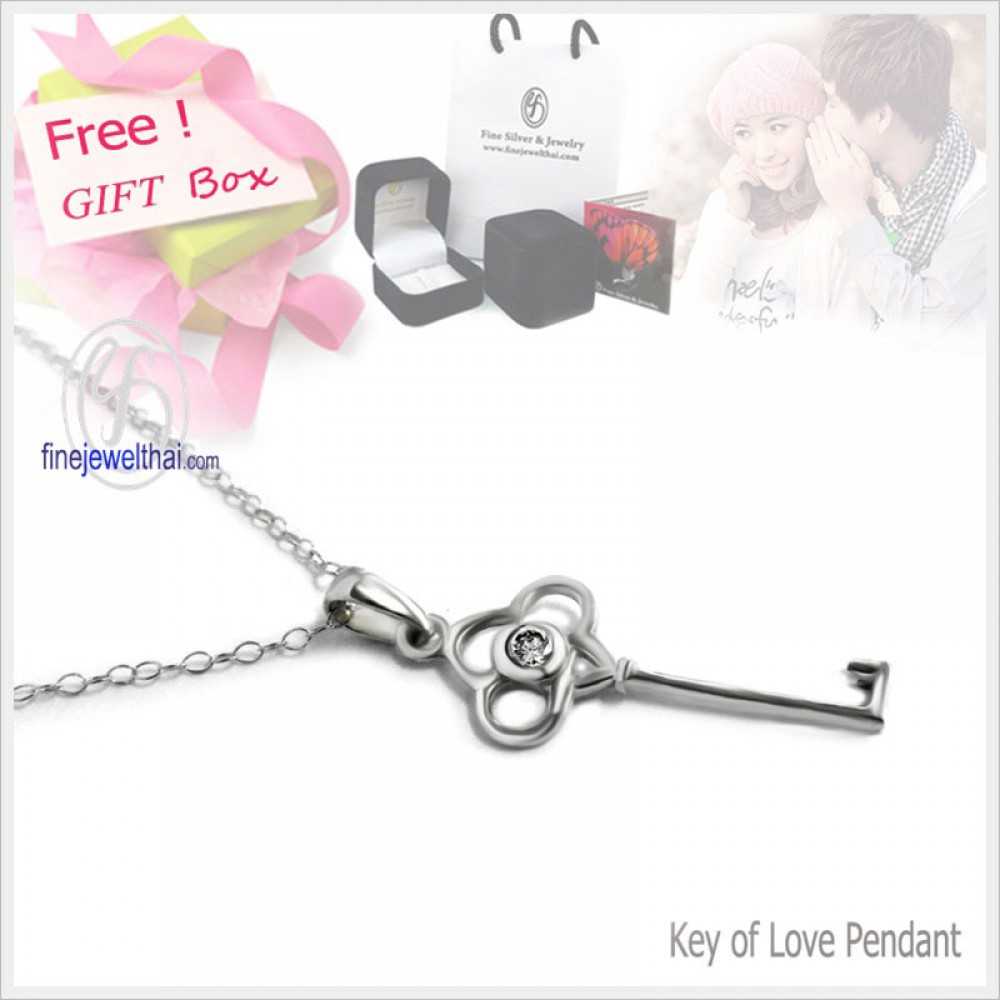 จี้เพชร-จี้กุญแจ-จี้เงิน-เพชร-cz-พลอยประจำเดือนเกิด-Finejewelthai-Gift_set30
