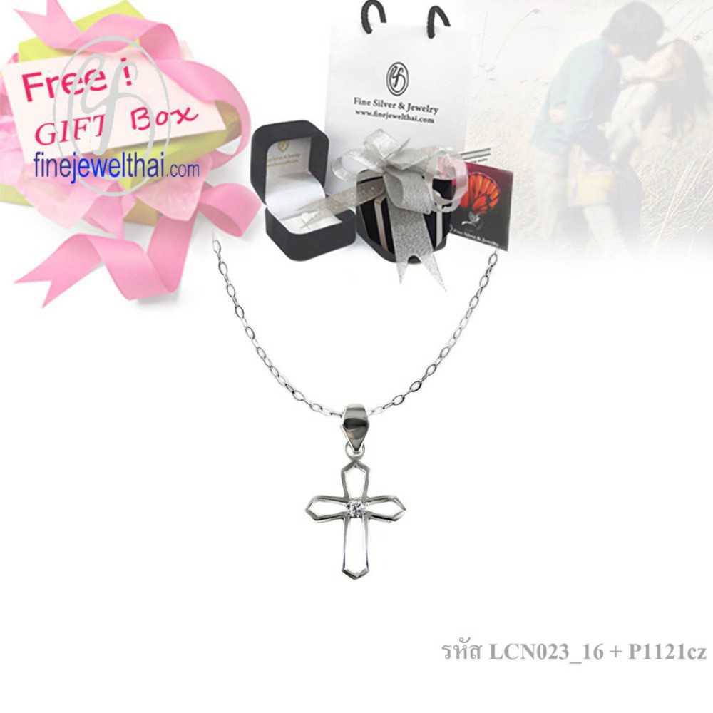จี้ไม้กางเขน-จี้เพชร-จี้เงิน-Finejewelthai - Gift_set124