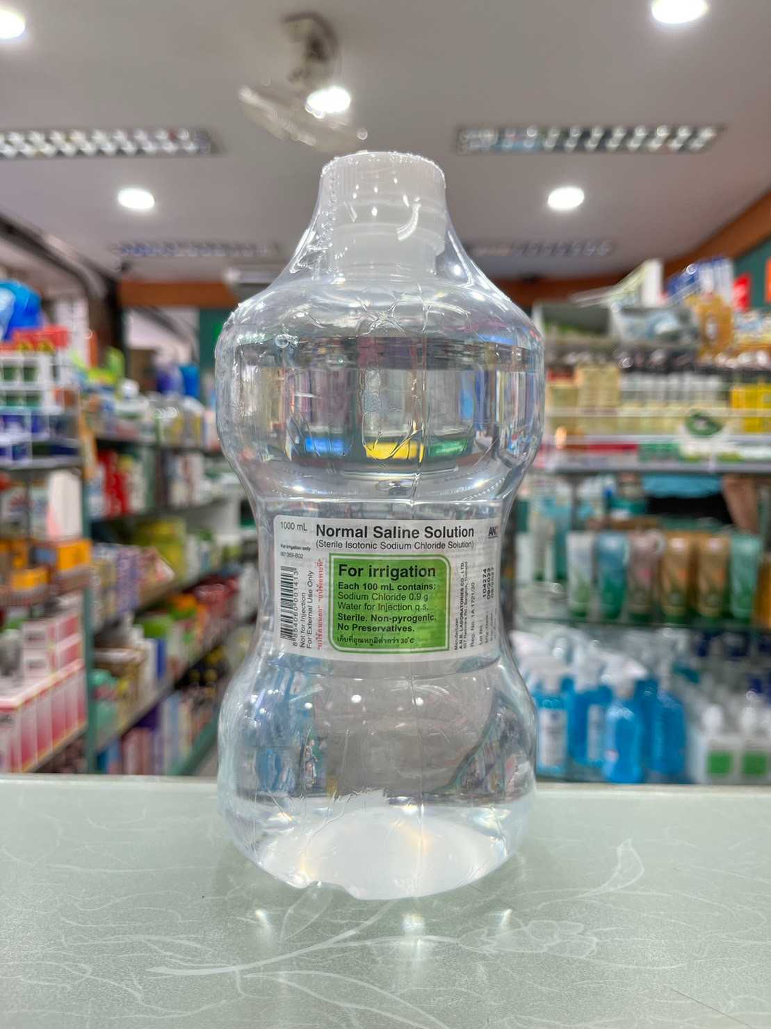 น้ำเกลือ 1000 ml Klean&Kareน้ำเกลือล้างแผล ปราศจากเชื้อ ล้างจมูก ทำความสะอาด เช็ดหน้า