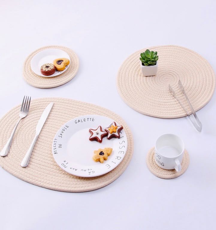 🟤ℍ𝕖𝕒𝕥 ℙ𝕣𝕠𝕠𝕗 ℝ𝕠𝕦𝕟𝕕 ℙ𝕝𝕒𝕔𝕖𝕞𝕒𝕥⚪️ แผ่นรองจานกันร้อน