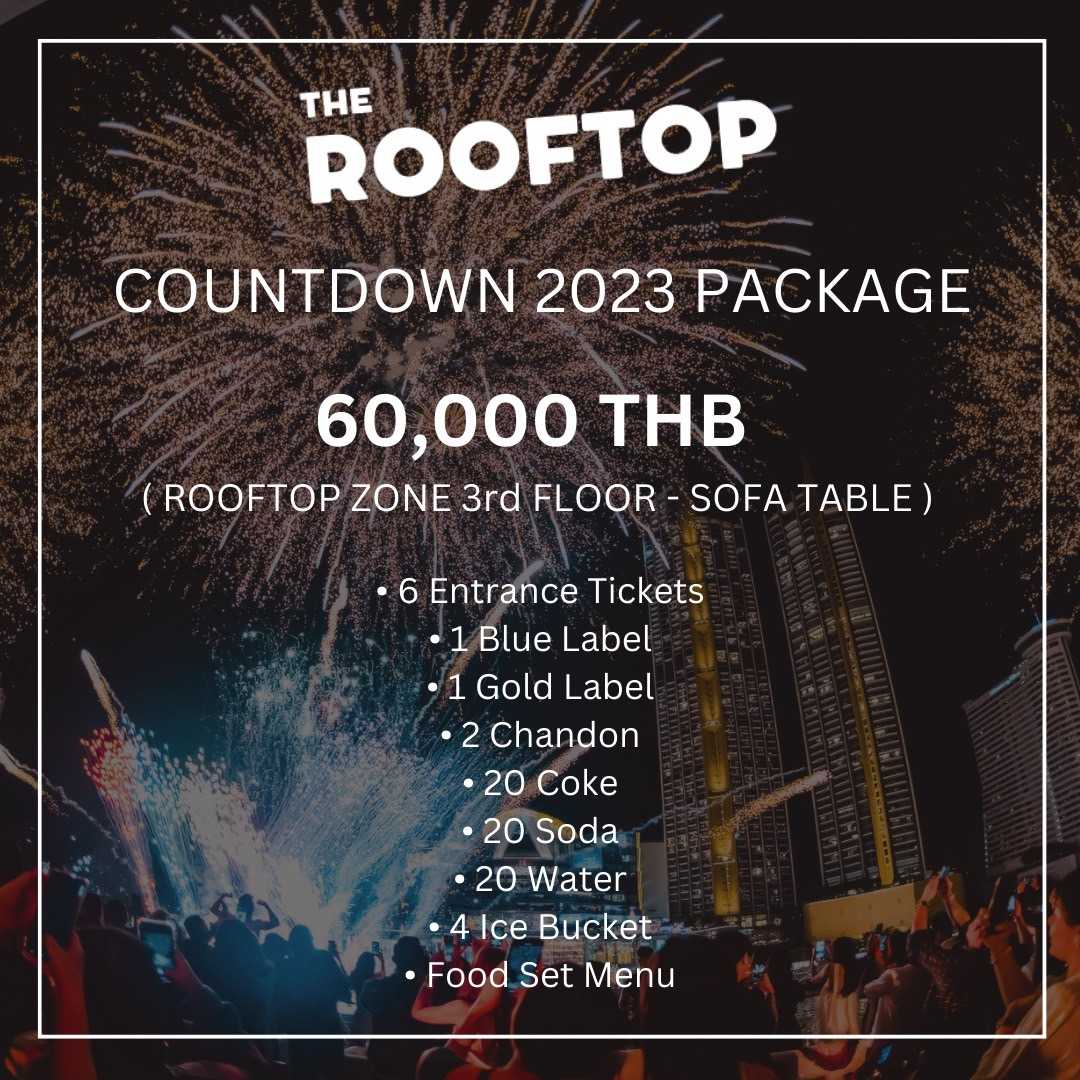 [SOFA TABLE 13 - 22] Rooftop Zone 3rd Floor - Sofa Table for Countdown 2023