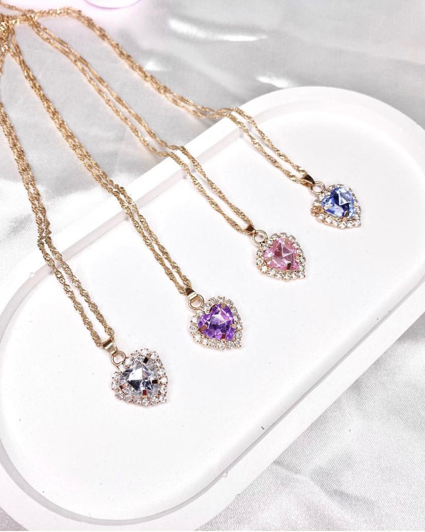 สร้อยคอ รุ่น Golden Crystal Heart