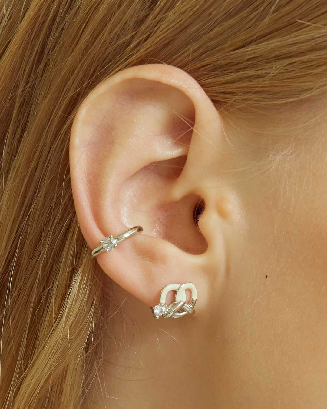 Julys - jammy pretzel earrings
