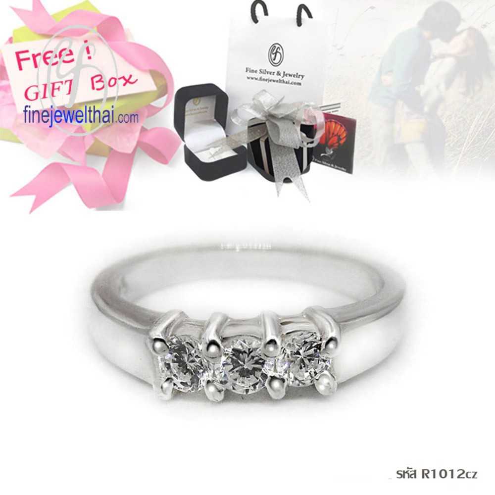แหวนเพชร-แหวนเงิน-เพชรสังเคราะห์-เงินแท้-แหวนหมั้น-แหวนแต่งงาน-Gift_set105