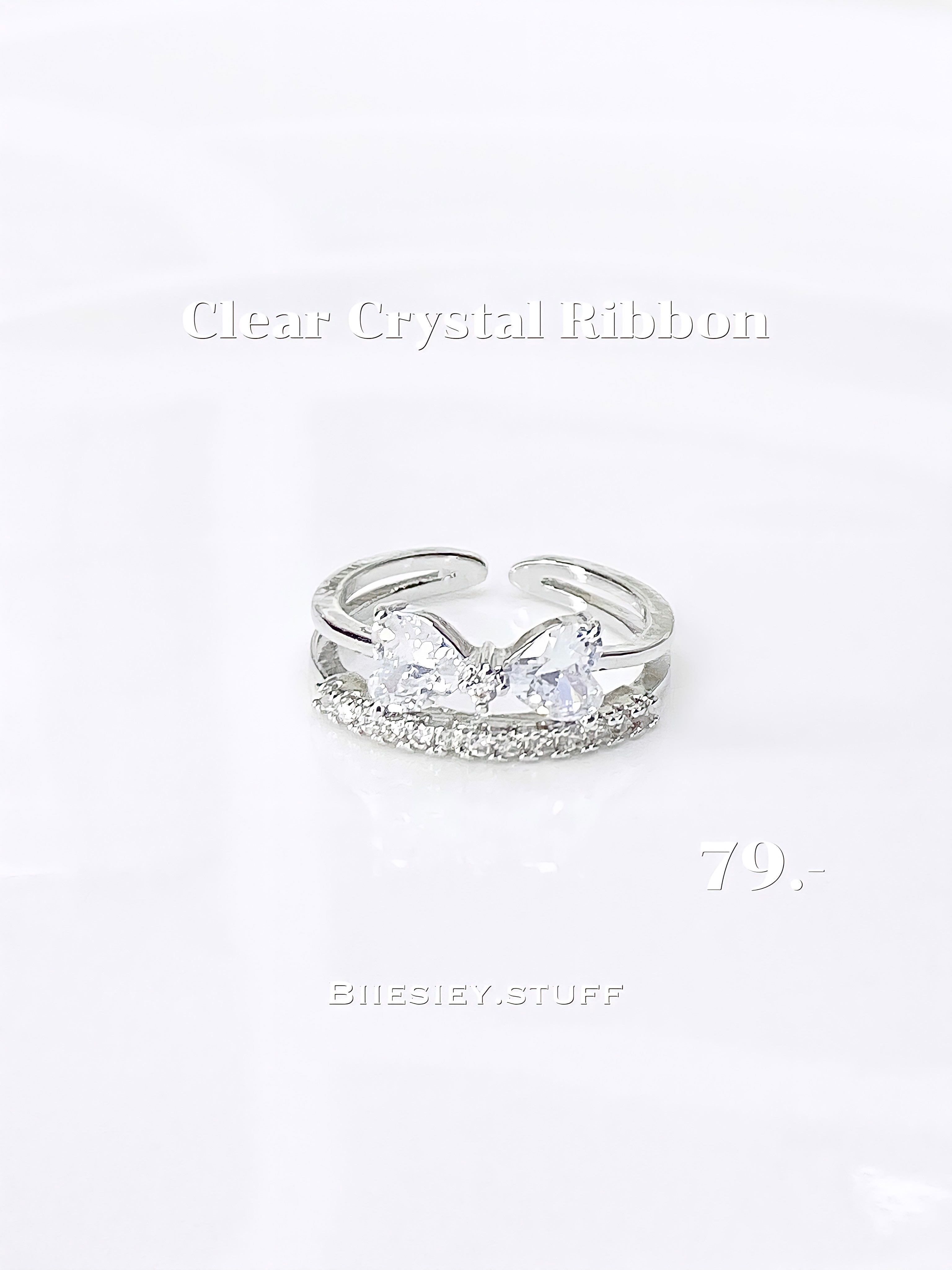 แหวน รุ่น Clear Crystal Ribbon