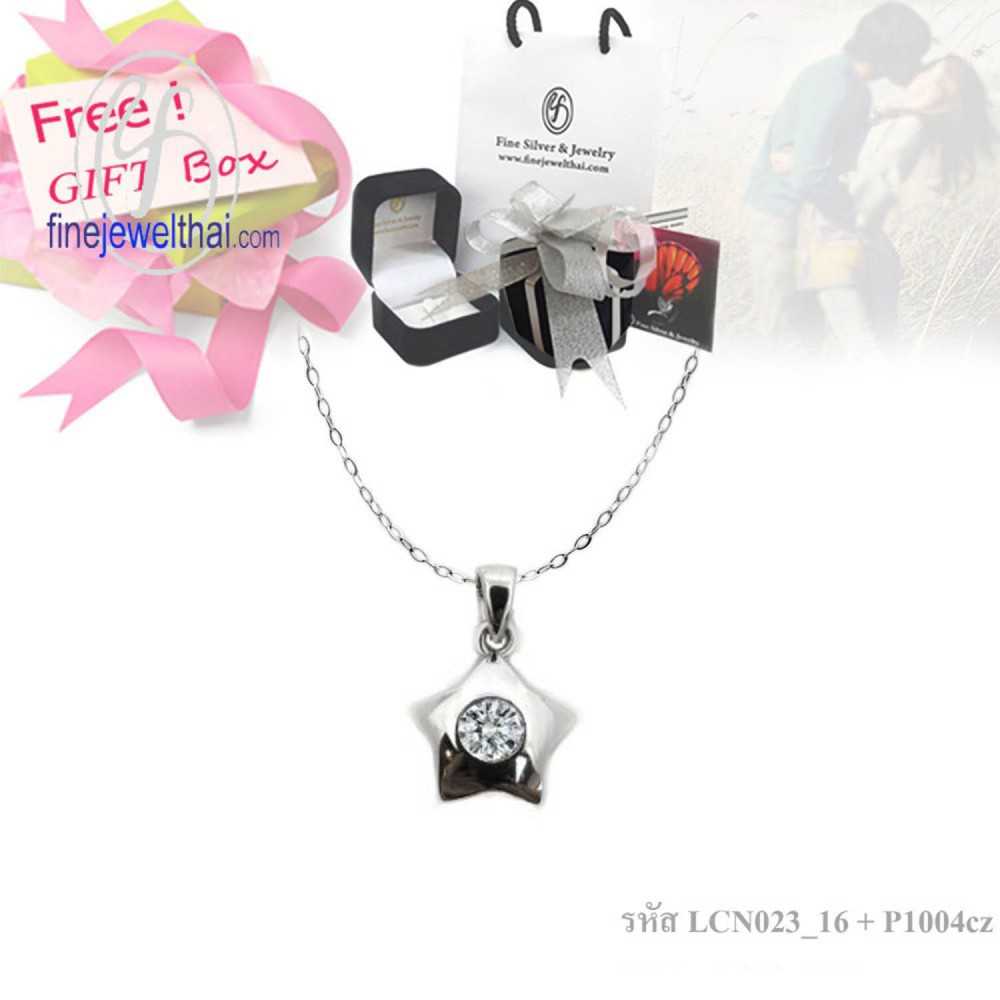 จี้ดาว-จี้เพชรพรีเมียมCZ-จี้เงินแท้-Gift_set122
