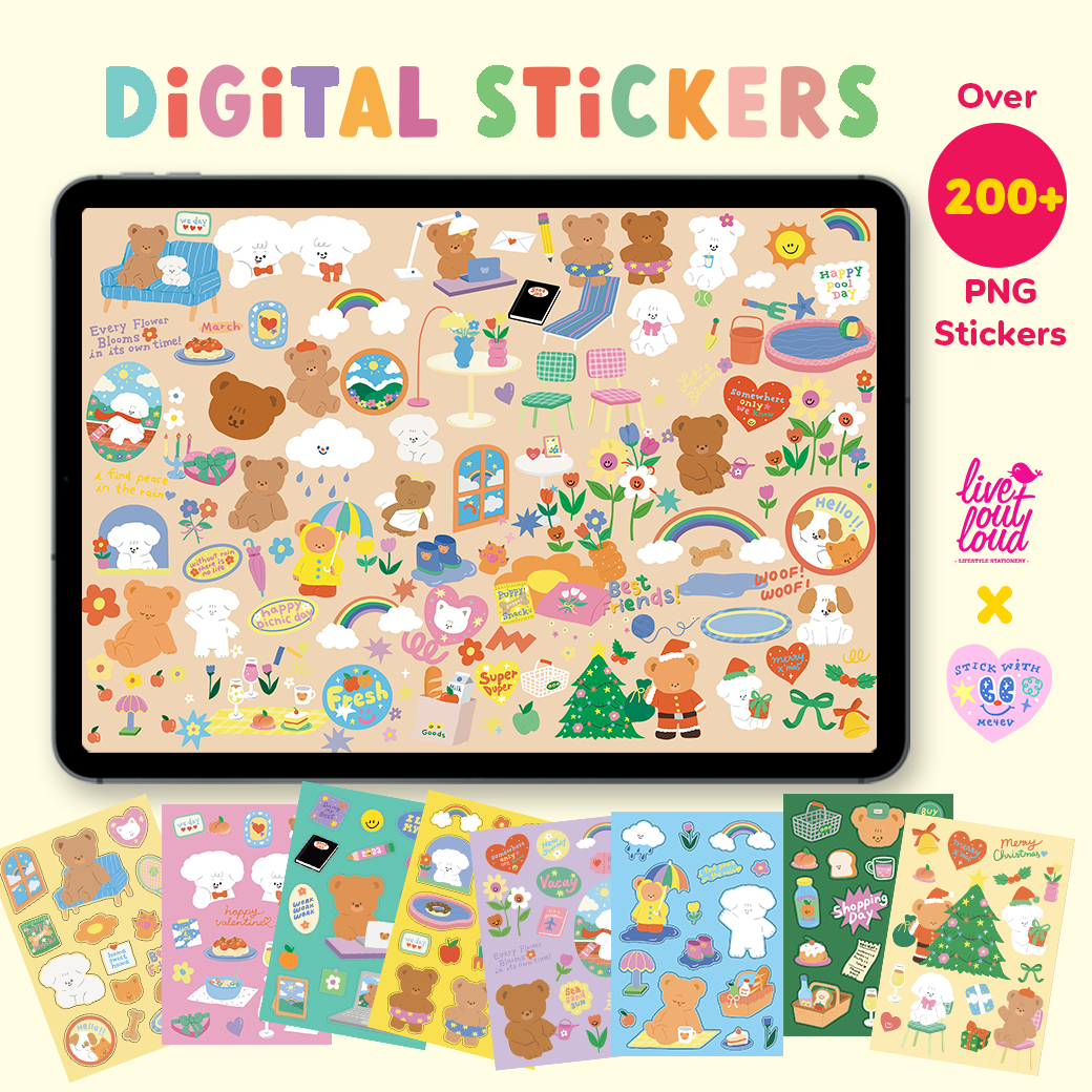 DIGITAL STICKER SET (Live Out Loud x Stickwithme4EV)