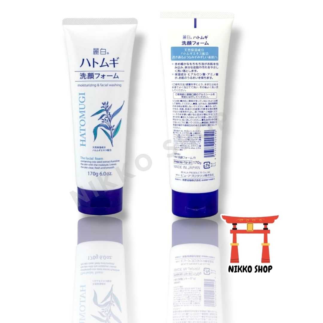🌸Kumano Oil Reihaku Hatomugi Facial Wash 🌸โฟมล้างหน้าลูกเดือย