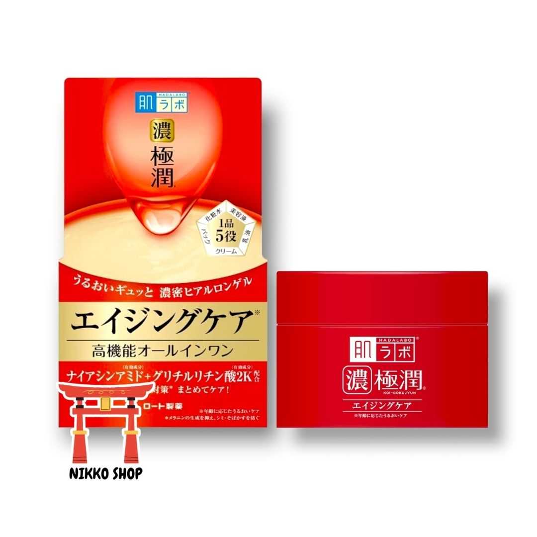 วันแม่🌷HADA LABO Aging Care Perfect Gel ครีมเจลบำรุงผิวหน้า ลดเลือนริ้วรอย ป้องกันฝ้าและกระ🌷