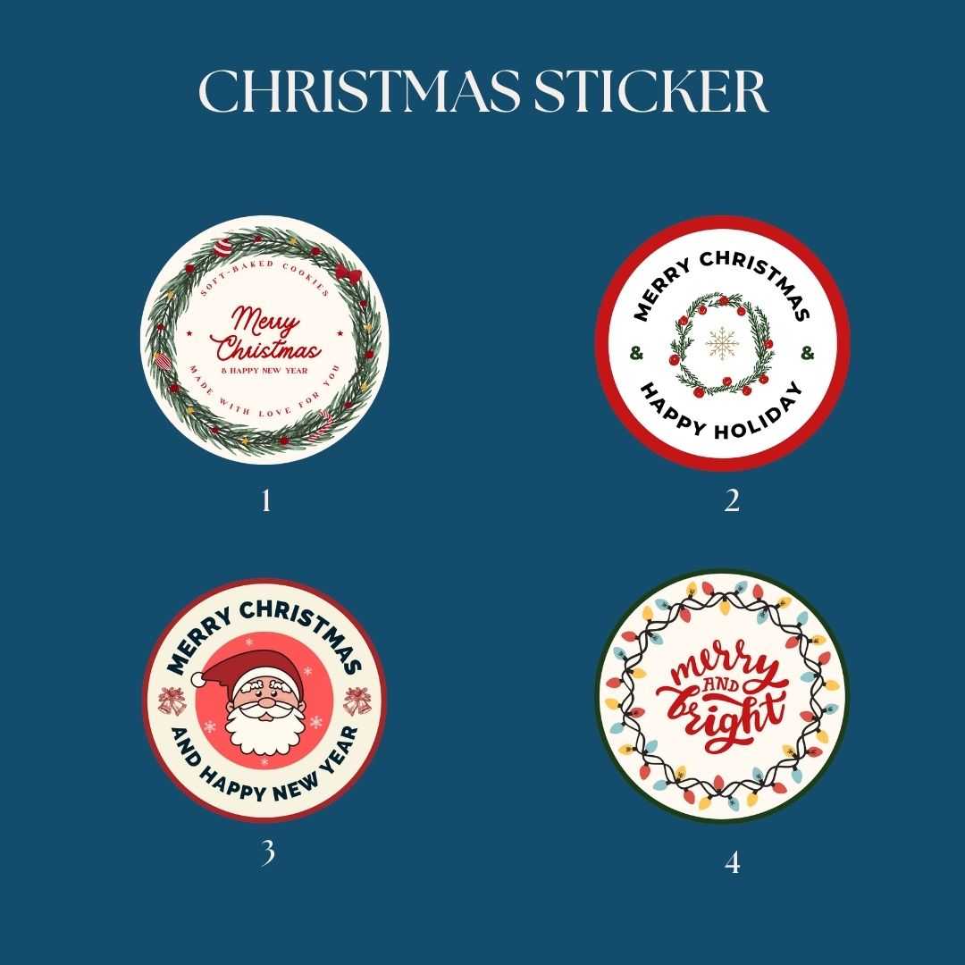 Sticker แปะคุกกี้ Theme Christmas & New Year