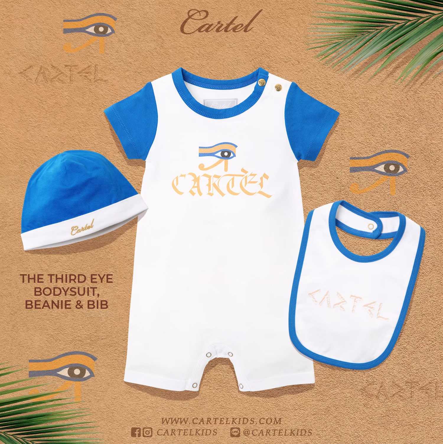 (EE) 💘ชุดเด็กอ่อน The Third Eye Bodysuit, Beanie, Bib l Cartelkids