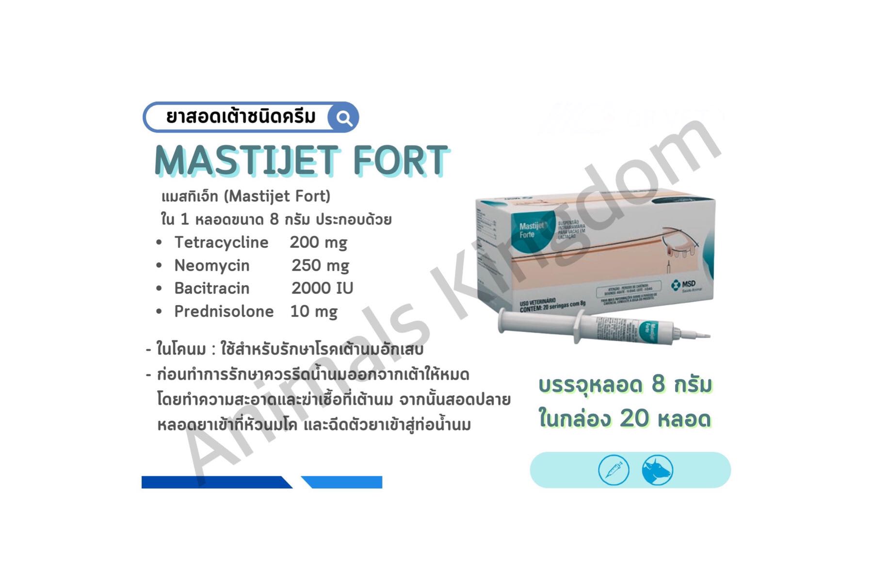 Mastijet  Fort แมสทิเจท  ฟอร์ท (20หลอด/กล่อง)