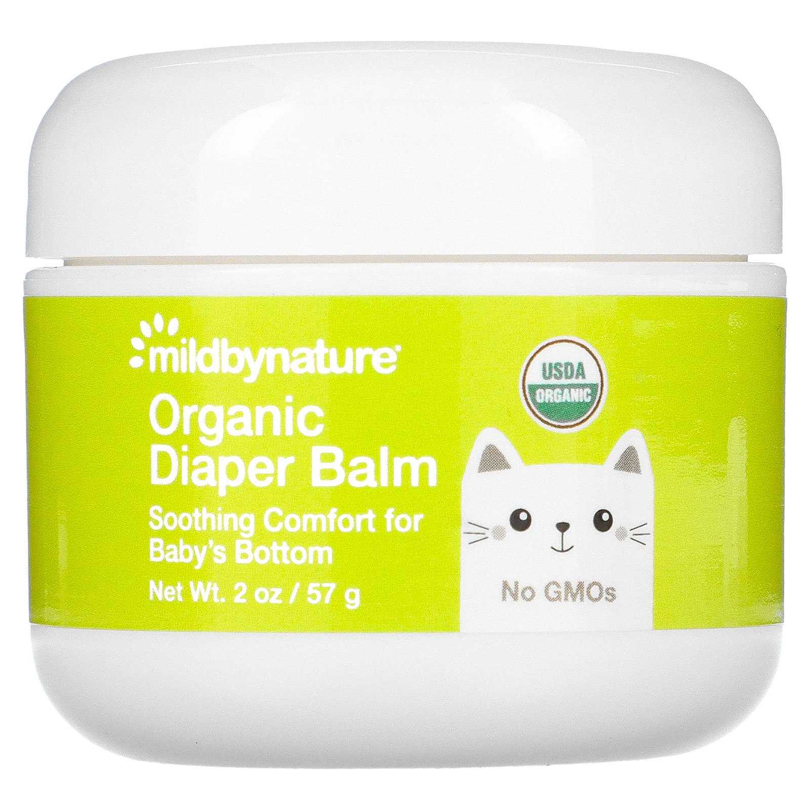 Organic Diaper Balm, 2 oz (57 g), Mild By Nature