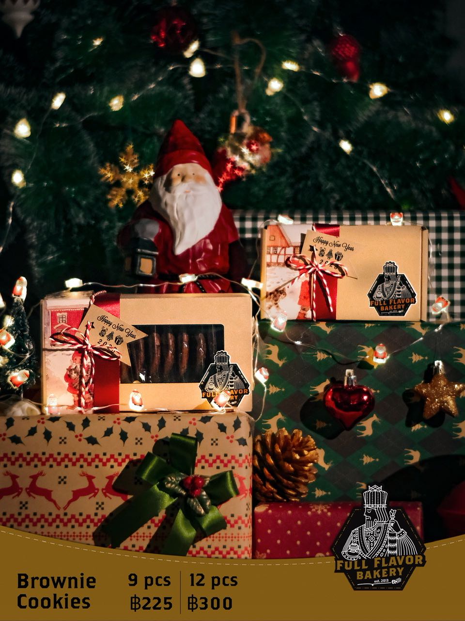 Chocolate Brownie Cookies in Cardboard Box