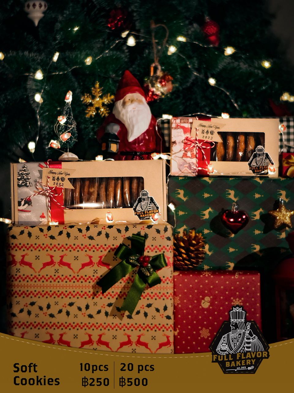 Soft Cookies in Cardboard Box