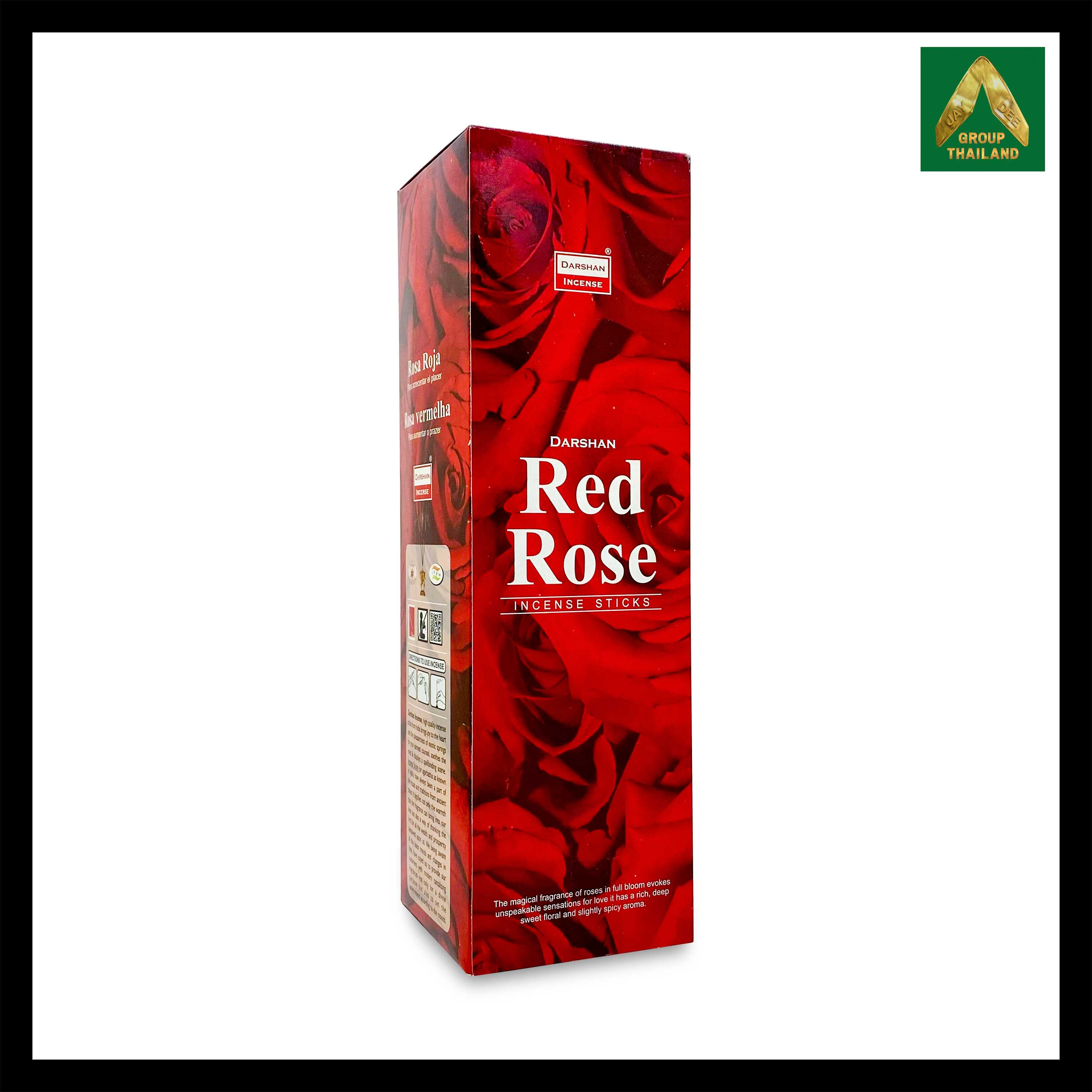 Darshan - Red Rose (กุหลาบ) Incense Sticks