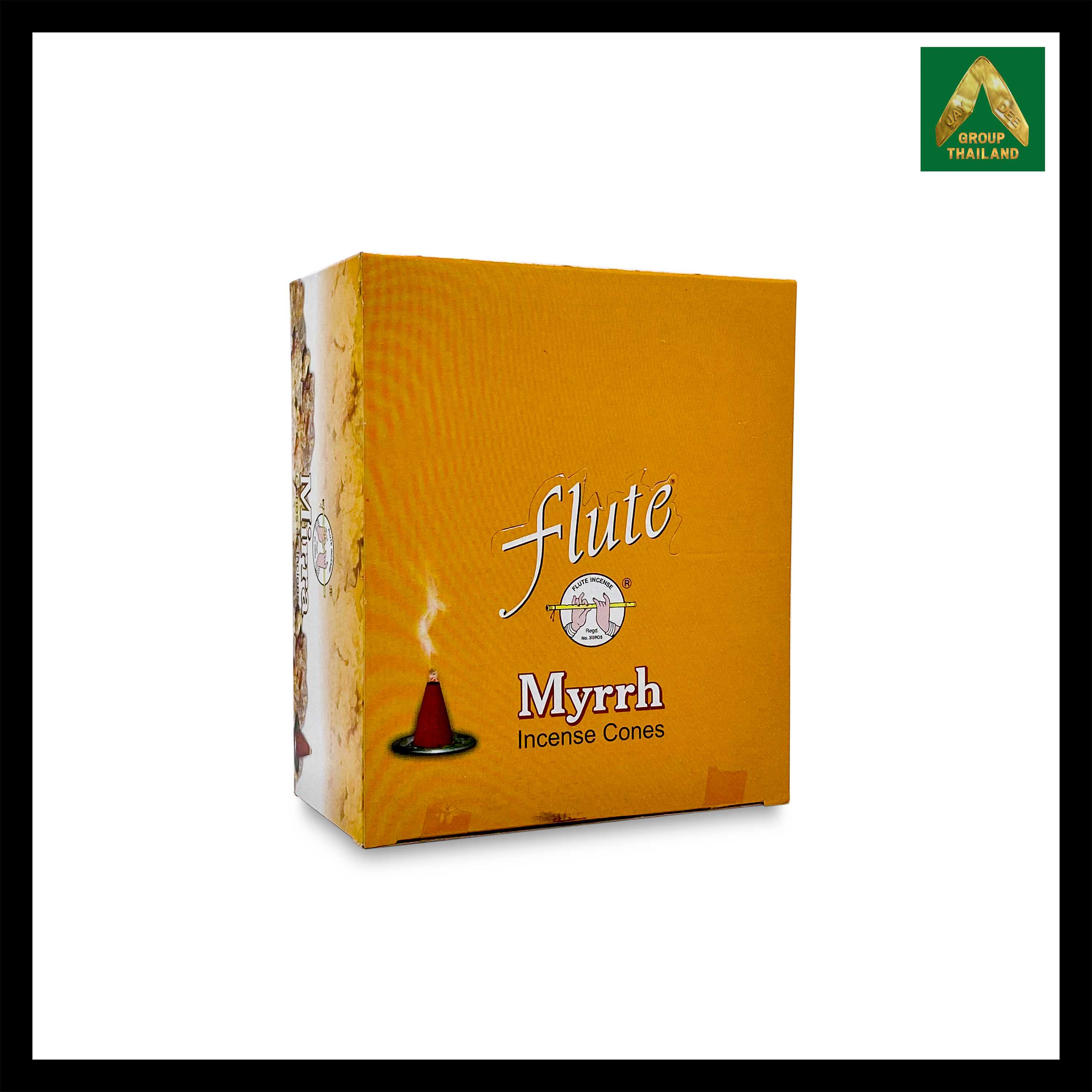 Flute - Myrrh (ยางไม้หอม) Incense Cones