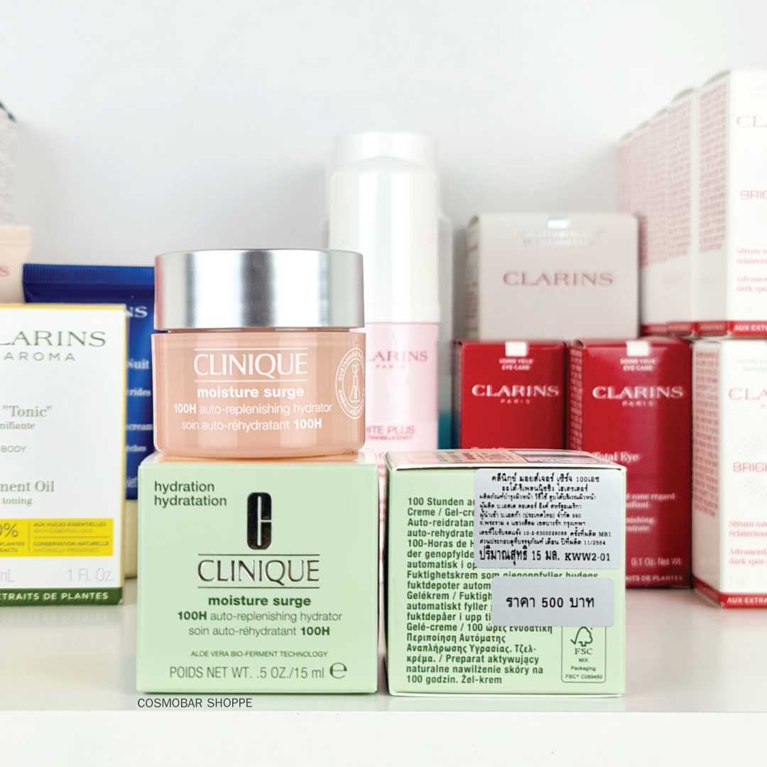 [ครีมเจลให้ความชุ่มชื้น] Clinique - Moisture Surge 100H Auto-Replenishing Hydrator 15ml.