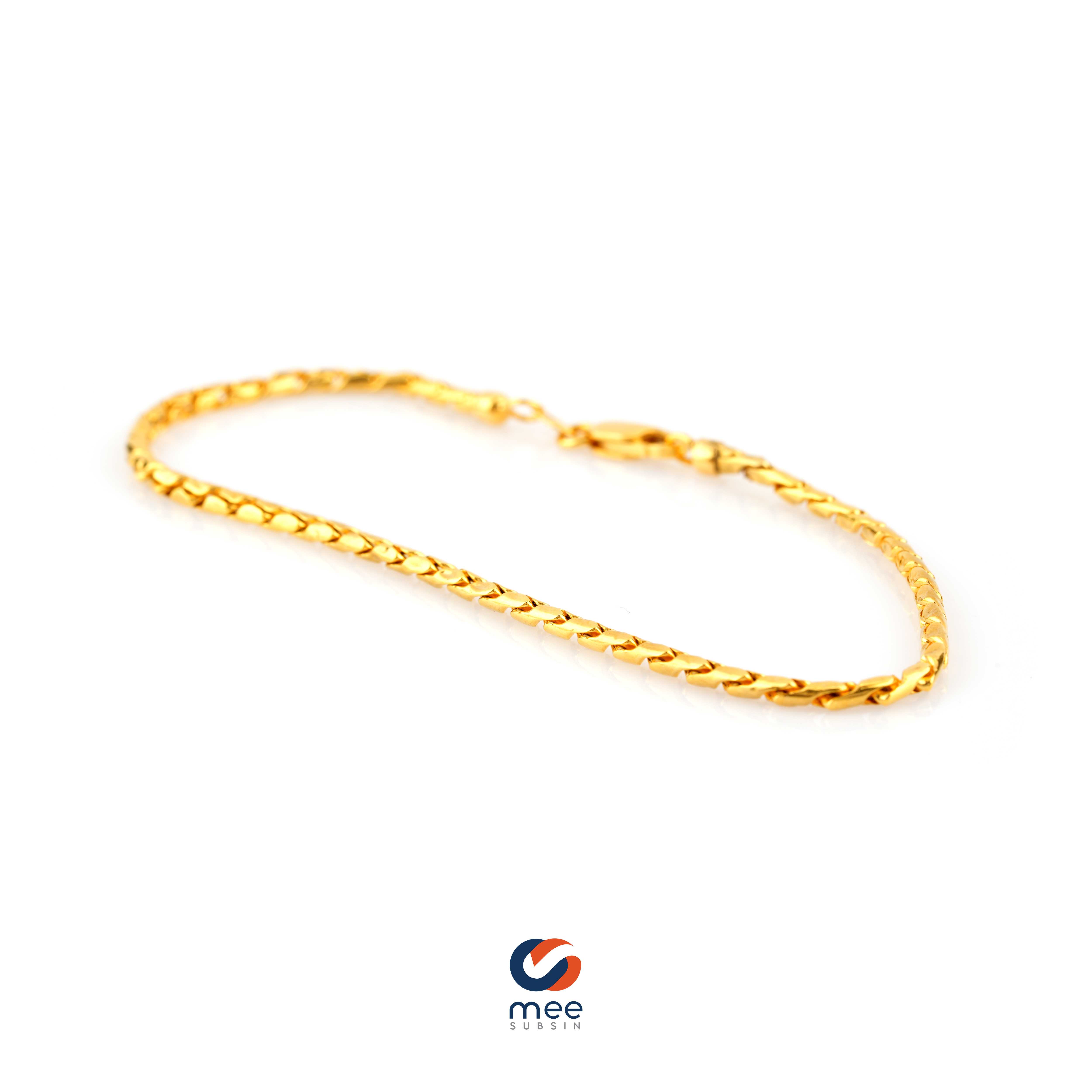 สร้อยข้อมืออิตาลี 18k ลายหายาก ไม่ซ้ำใคร [BL220012]