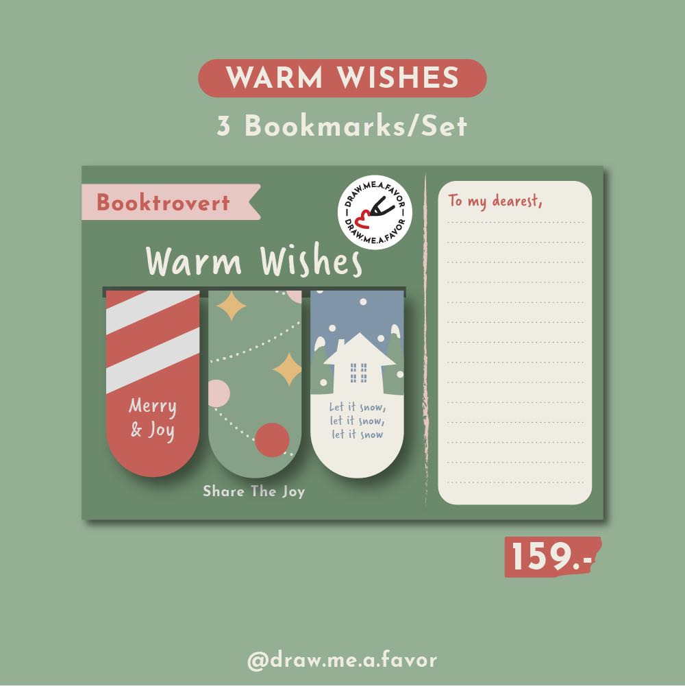 Warm Wishes - Magnet Bookmark
