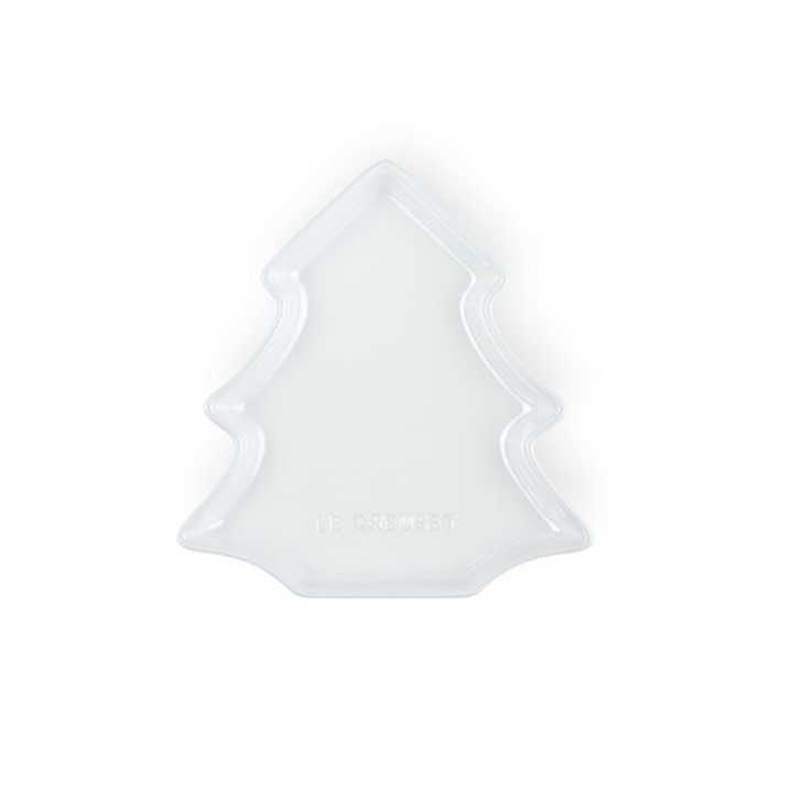 19CM TREE DESSERT PLATE PR WH