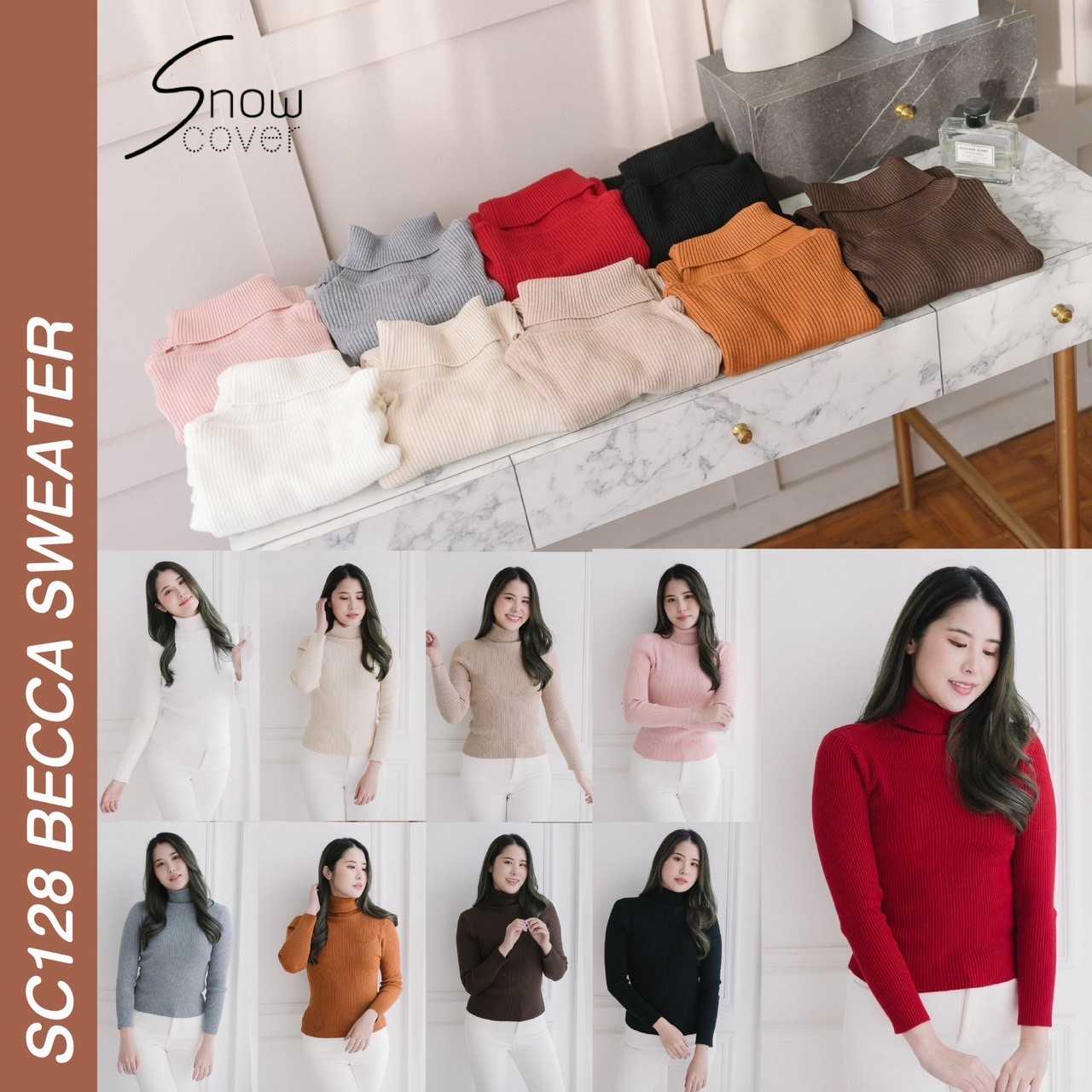SC128 Becca Sweater (Snowcover เสื้อไหมพรม)