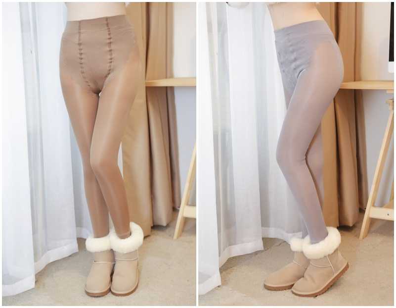 เลกกิ้งกันหนาว ซีทรู แบบบุขนด้านใน Legging for winter