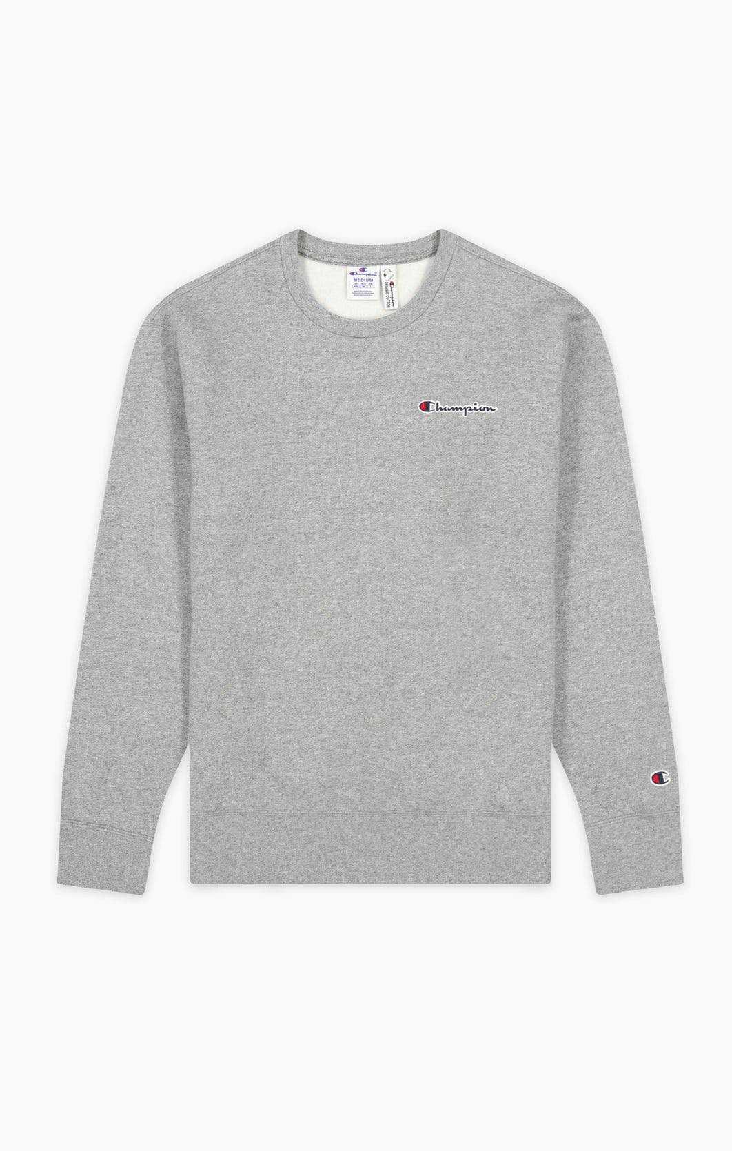 CHAMPION  ORGANIC COTTON BLEND SCRIPT LOGO BACK SWEATSHIRT