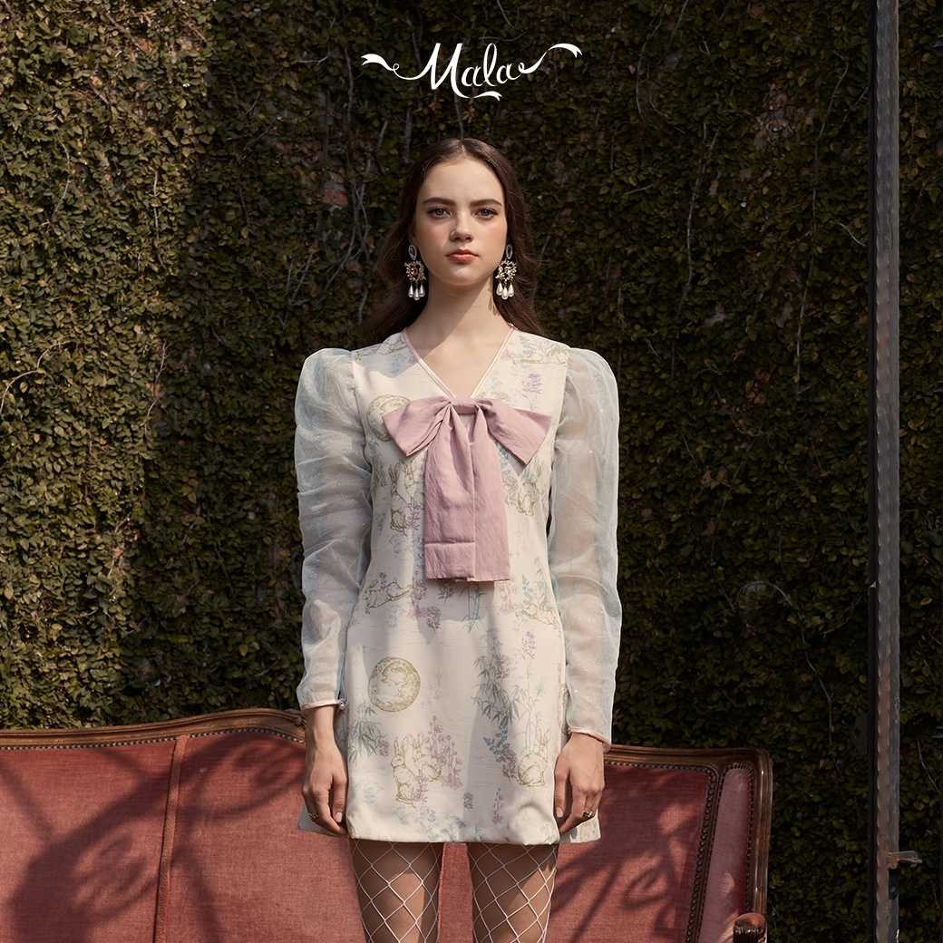 SERENA DRESS - MALABRAND AW22 M18 เดรสสั้นผู้หญิง