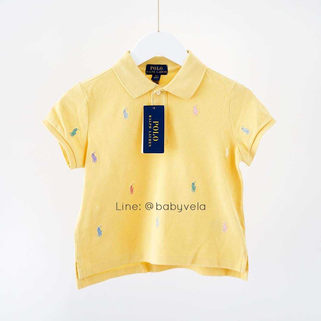 Girls Polo Pony Pique Polo Shirt (Empire Yellow)
