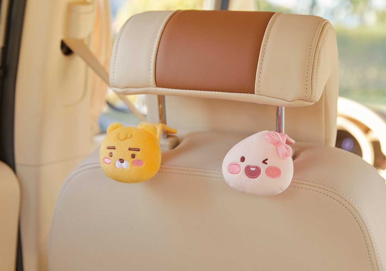 ( พร้อมส่ง ) Kakaofriends Car Seat Headrest Hook ที่แขวนของในรถยนต์